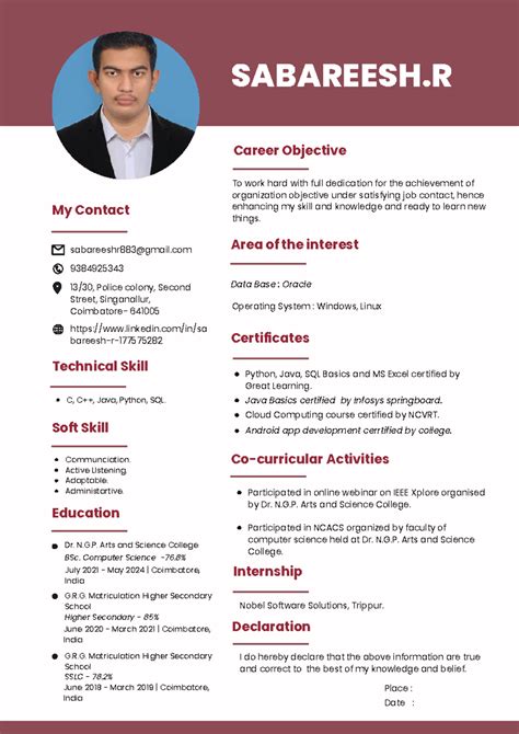 Sabareesh-1 - For learning and get more marks And get the job ...