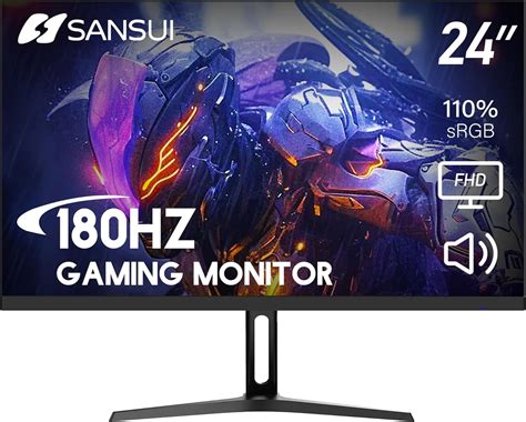 Amazon.com: SANSUI 180Hz Monitor 24 inch PC, Computer Monitor FHD 1080p ...
