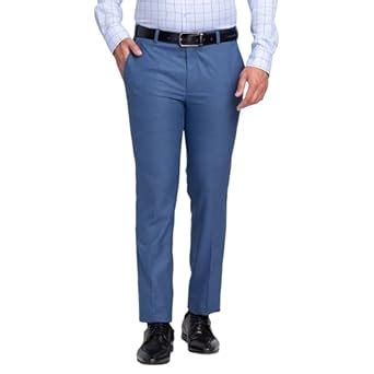 Buy Park Avenue Men's Super Slim Fit Poly Viscose Blend Solid Pattern ...