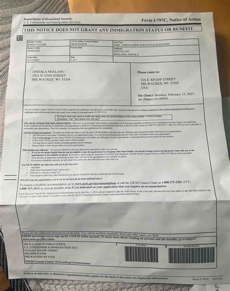 Department of Homeland Security U.S. Citizenship and Immigration ...