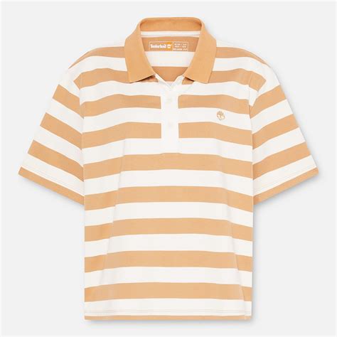 Short-Sleeve Polo Shirt for Women in Yellow