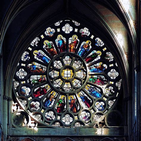 Westminster Abbey on Instagram: "The stained glass in the north rose window was designed by Sir ...