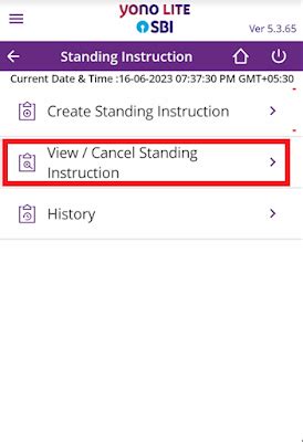 How to cancel SBI Auto pay/ standing instruction in Yono Lite SBI?