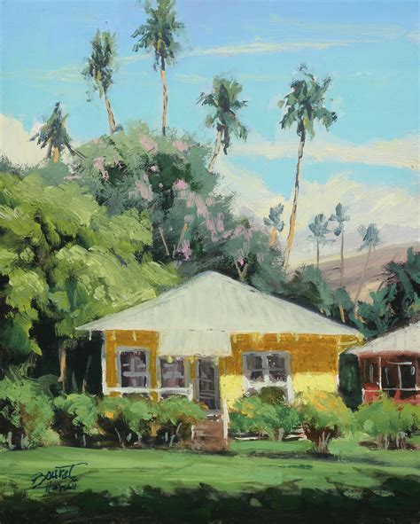 Kauai Cottage oilpaint done on location : r/oilpainting