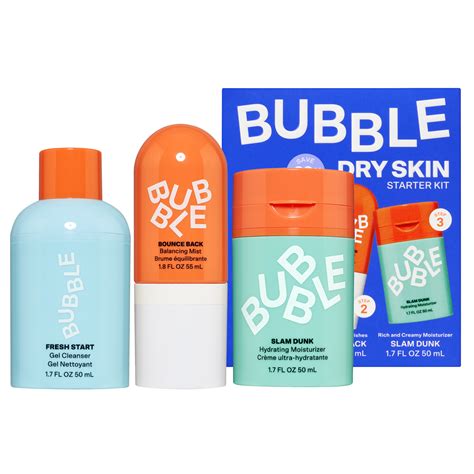 Bubble Skincare Hydrating Routine Bundle for Sensitive Skin, Unisex ...