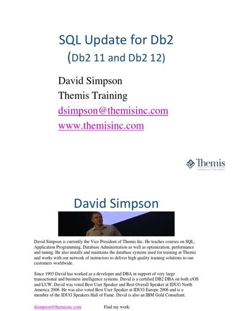 DB2 Update SQL 的图像结果