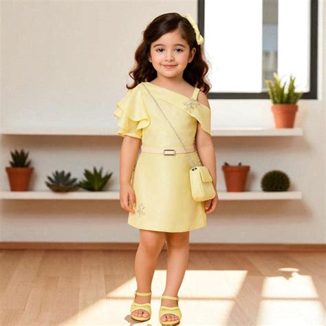 Buy Lemon Midi for Girls with Sling Bag – Mumkins