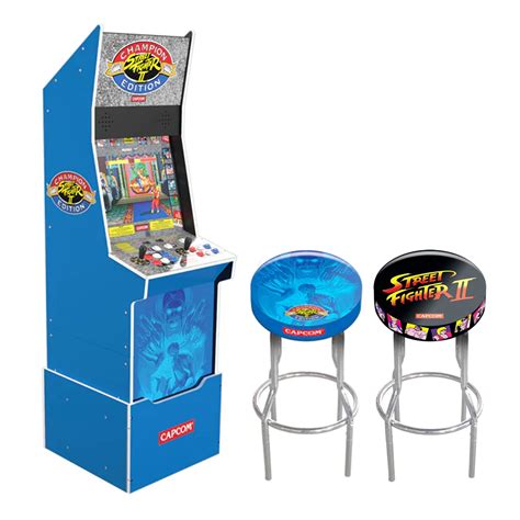 Buy Arcade1Up Street Fighter II Champion Edition Arcade & Padded Stool ...