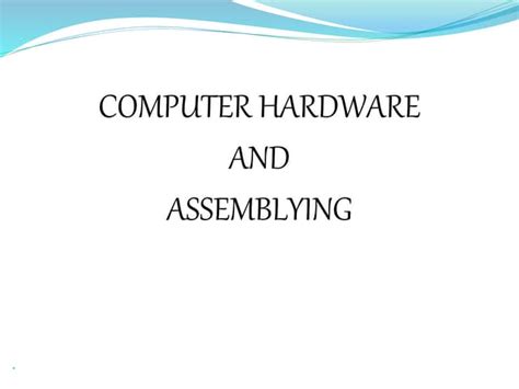 Image result for Computer Hardware Project