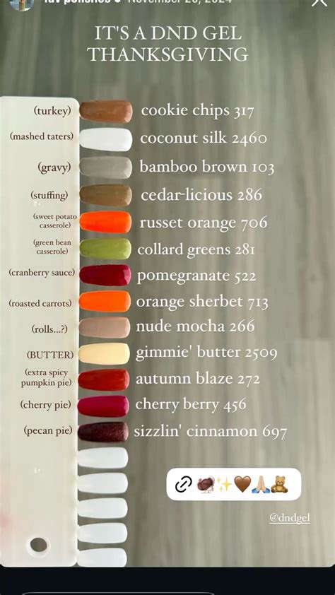 DND thanksgiving gel in 2025 | Fall toe nails, Dnd gel polish, Simple ...