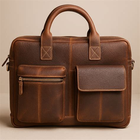 Oilbony Leather Laptop Bag