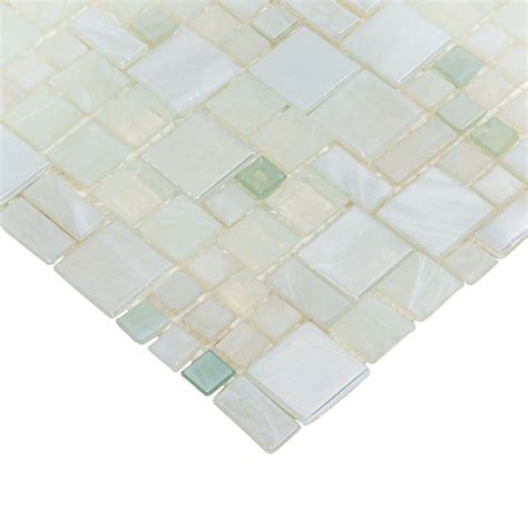12x12 White Polished Mini Versailles Glass Mosaic Tile | Build the ...