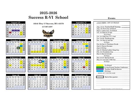 Success School Schedule