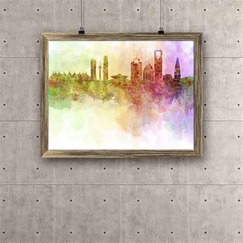 ArtzFolio Skyline of Riyadh, Saudi Arabia Canvas Painting Synthetic ...