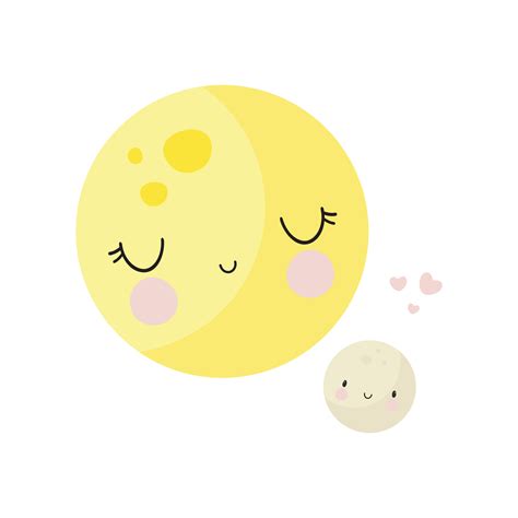Cute Moon Cartoon
