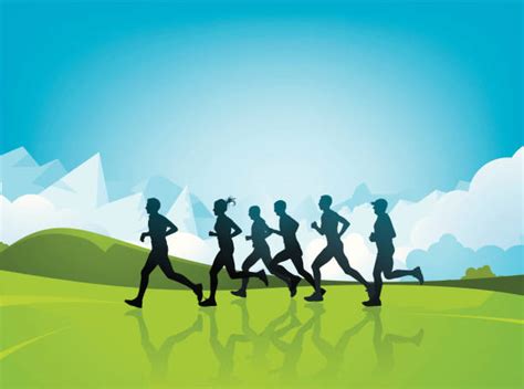 Best Cross Country Running Illustrations, Royalty-Free Vector Graphics ...