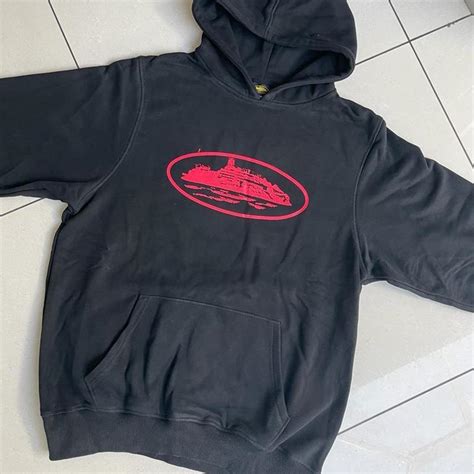 Cortiez RTW Alcatraz hoodie - black / Red Brand... - Depop