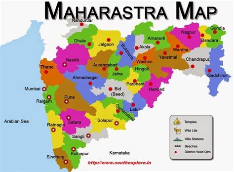 TOURIST ATTRACTIONS IN MAHARASHTRA / MAHARASHTRA TOURIST MAP / BEST OF ...