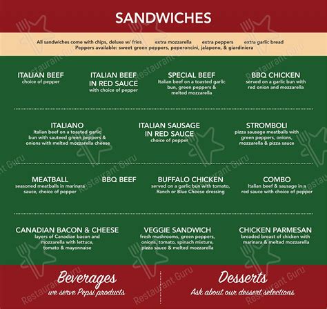 Menu at State Line Pizza Dyer pizzeria, Dyer