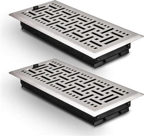 ACNOYEL 4" x 10" Floor Register, Heavy Duty Steel Air Vent Covers for ...