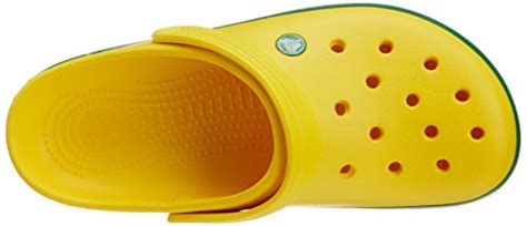 Buy crocs Unisex Crocband Yellow and Kelly Green Rubber Clogs and Mules ...