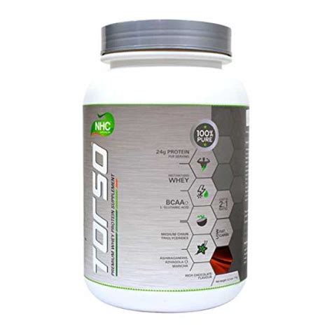 NHC Torso Premium Whey Protein Supplement (2.2Lbs, Rich Chocolate ...