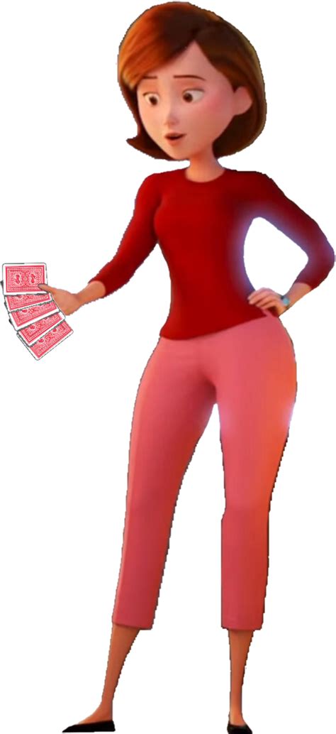 Helen Parr/Elastigirl with Playing Cards PNG by JakeyFrolloGothel on ...
