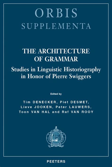 Buy The Architecture of Grammar: Studies in Linguistic Historiography ...