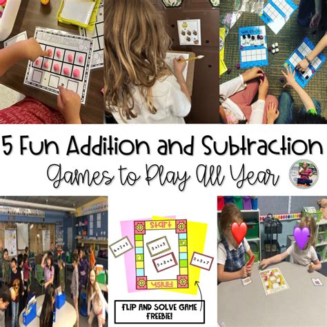 5 Fun Addition and Subtraction Games to Play All Year - Sweet 'N' Sauer ...