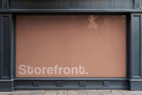 Storefront Window Banner Mockup by Pixelbuddha