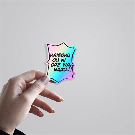Kaizoku Ou Ni Ore Wa Naru One Piece Anime Holographic Sticker – Set ...