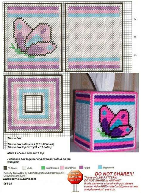 Image result for Plastic Canvas Tissue Box Patterns