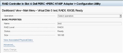 PowerEdge: How to check Virtual Disk Properties in System Setup | Dell ...