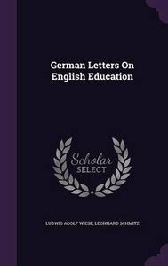 German Letters On English Education: Buy German Letters On English ...