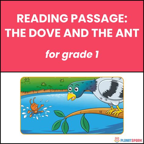 Class 1 Reading Passage on The Dove and the Ant | PlanetSpark