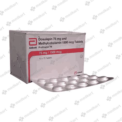 PROTHIADEN M 75/1500MG TABLET 15'S : View Price, Combination and ...
