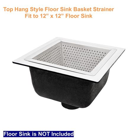 Leyso Stainless Steel Floor Sink Top Hang Basket Strainer Sink Drain C