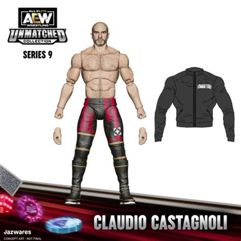 AEW Jazwares Unmatched Collection Series 9 Claudio Castagnoli ...