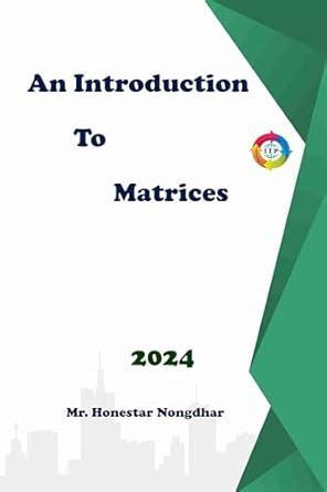 Buy An Introduction to Matrices Book Online at Low Prices in India | An ...