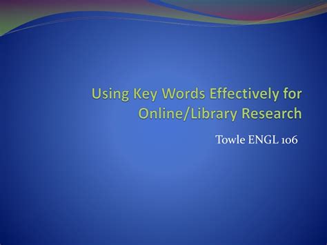 Using Key Words in Research 的图像结果