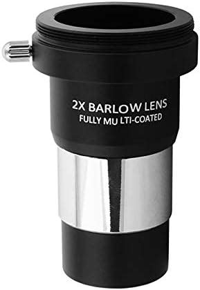 Barlow Lens 2X, Bysameyee 1.25 Inch Fully Multi-Coated Metal Barlow ...