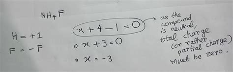 What is oxidation number of n in nh4f - Brainly.in