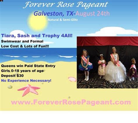 Forever Rose Pageant-Low Cost Texas Natural Pageants - Upcoming Pageant ...