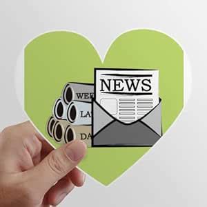 N/A Reel Information Stack Letters Heart Vinyl Sticker Bicycle Bottle ...