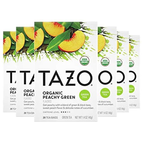 Tazo Organic Peachy Green Tea Bags For A Refreshing Cup Of Tea Green ...