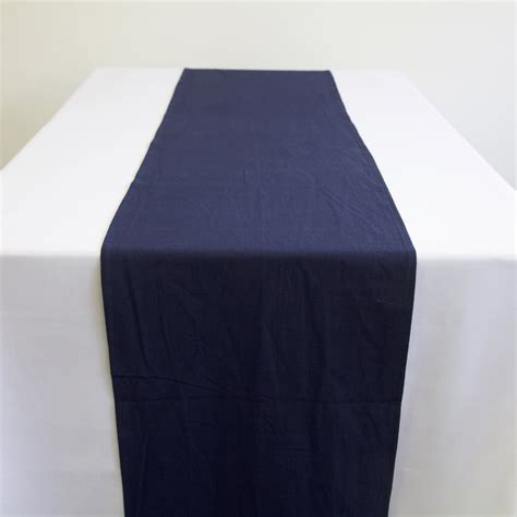 Stonewash Table Runner Navy - Table Linens from Chair Cover Depot Ltd UK