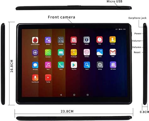 Jehdfbvssjcbcsvfd 10 inch Android Tablet 4GB RAM 64GB Storage Dual ...
