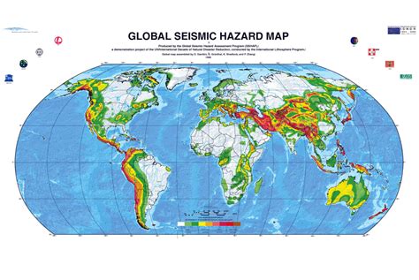ESA - Seismic hazard map