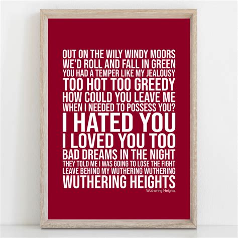 Kate Bush Wuthering Heights Lyrics