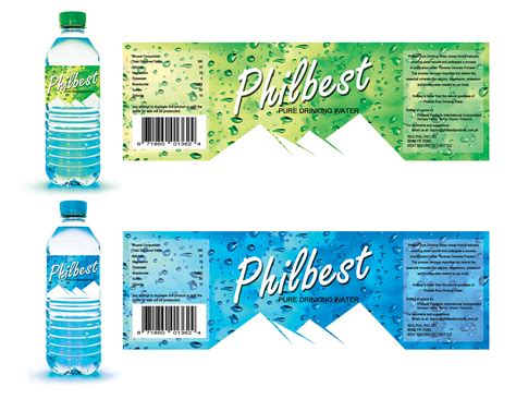 Packaged Drinking Water Bottle Labels